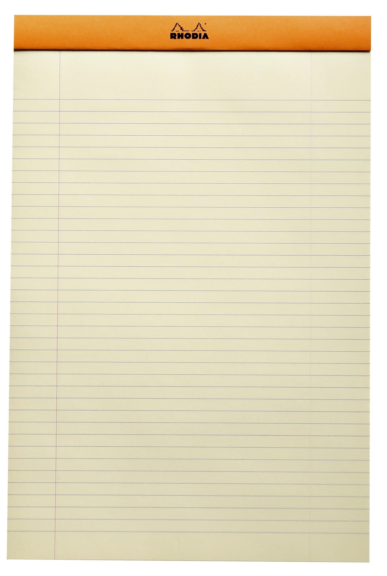 Schrijfblok Rhodia A4 lijn 80 vel 80gr geel 4