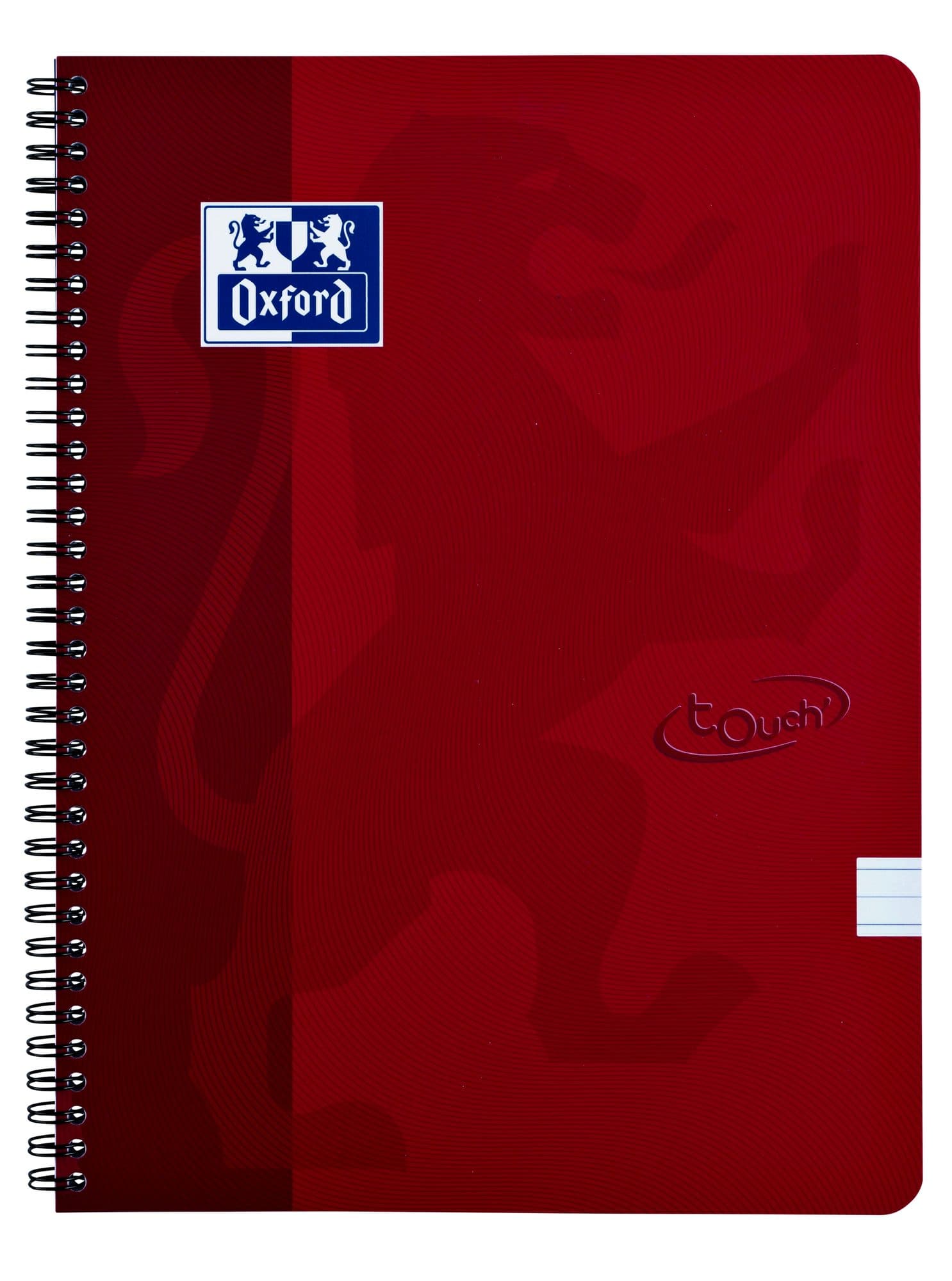 Spiraalblok Oxford Touch A4 lijn 140 pagina's 80gr rood 3