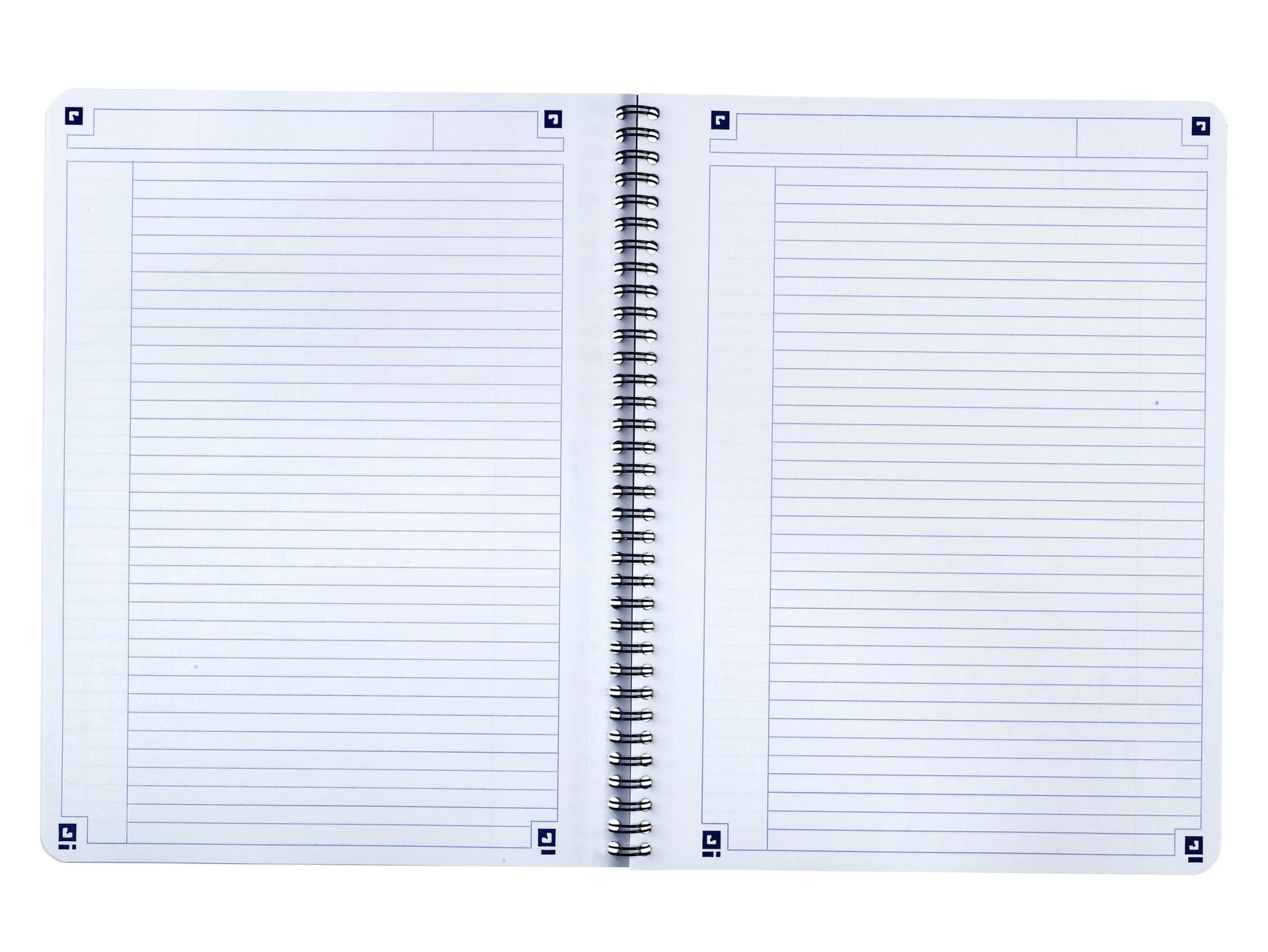 Spiraalblok Oxford Touch A4 lijn 140 pagina's 80gr blauw 4
