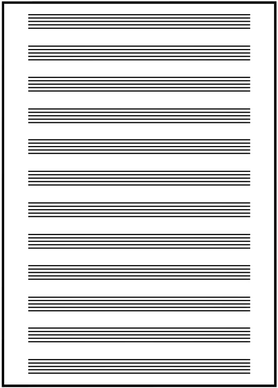 Collegeblok Oxford A4+ muziek 4-gaats 100 pagina's 80gr blauw 6