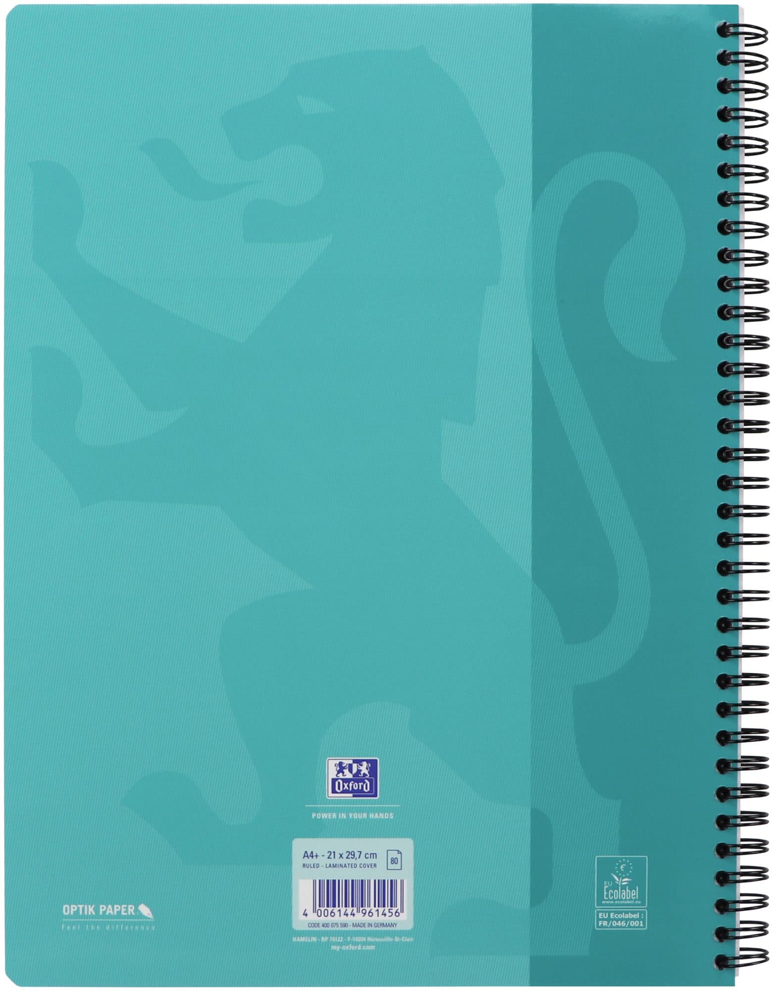 Collegeblok Oxford School A4+ lijn 23-gaats 160 pagina's 80gr voordeelpak assorti 3 stuks 4
