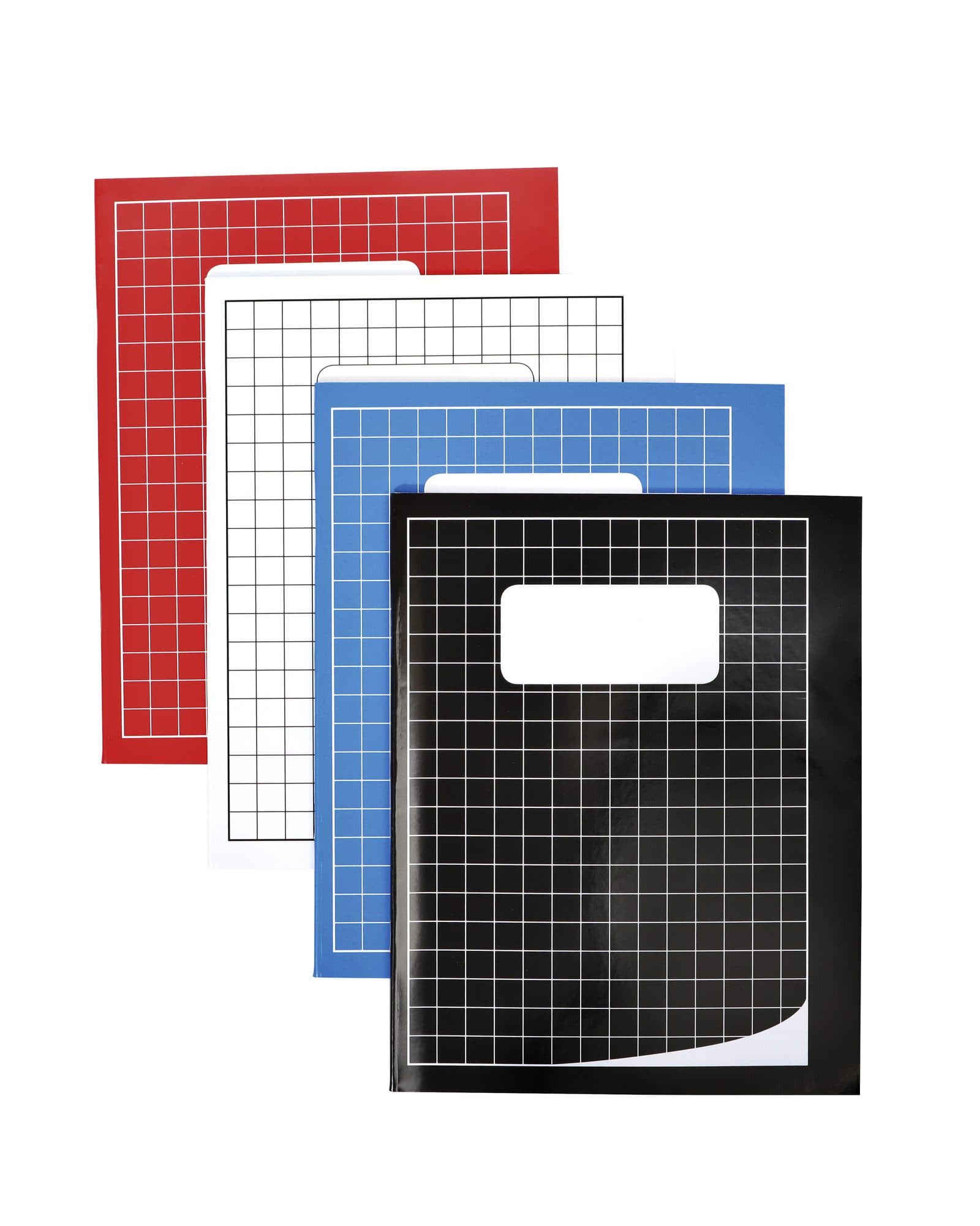 Schrift Qbasic 210x165mm ruit 10mm 80blz 70gr assorti 3