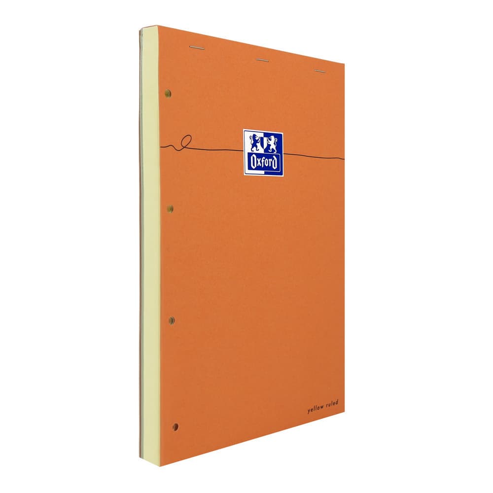 Cursusblok Oxford Orange Notepad A4+ lijn 4-gaats 160 pagina's 80gr oranje 2