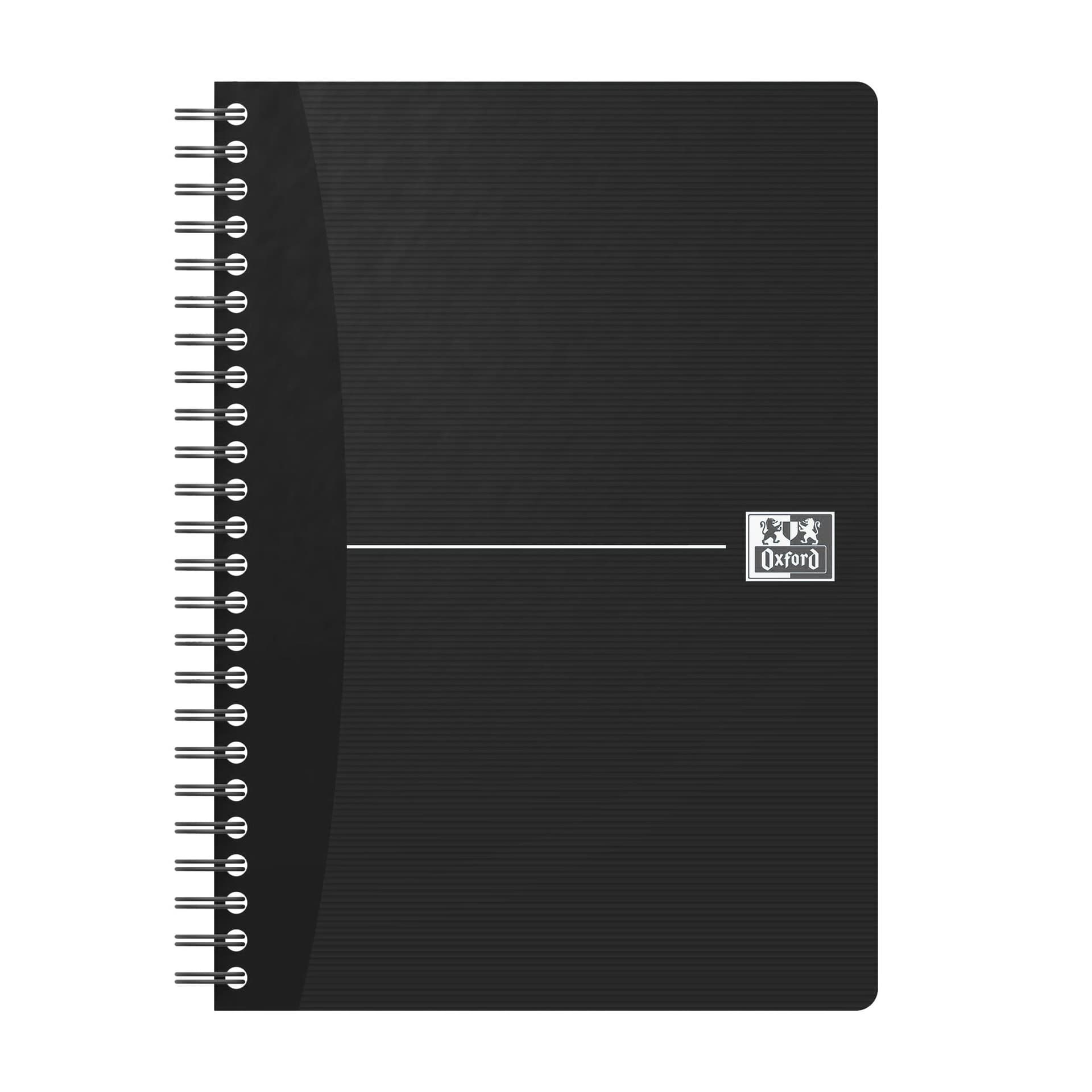 Spiraalblok Oxford Essentials A5 lijn 180 pagina's 80gr assorti 6