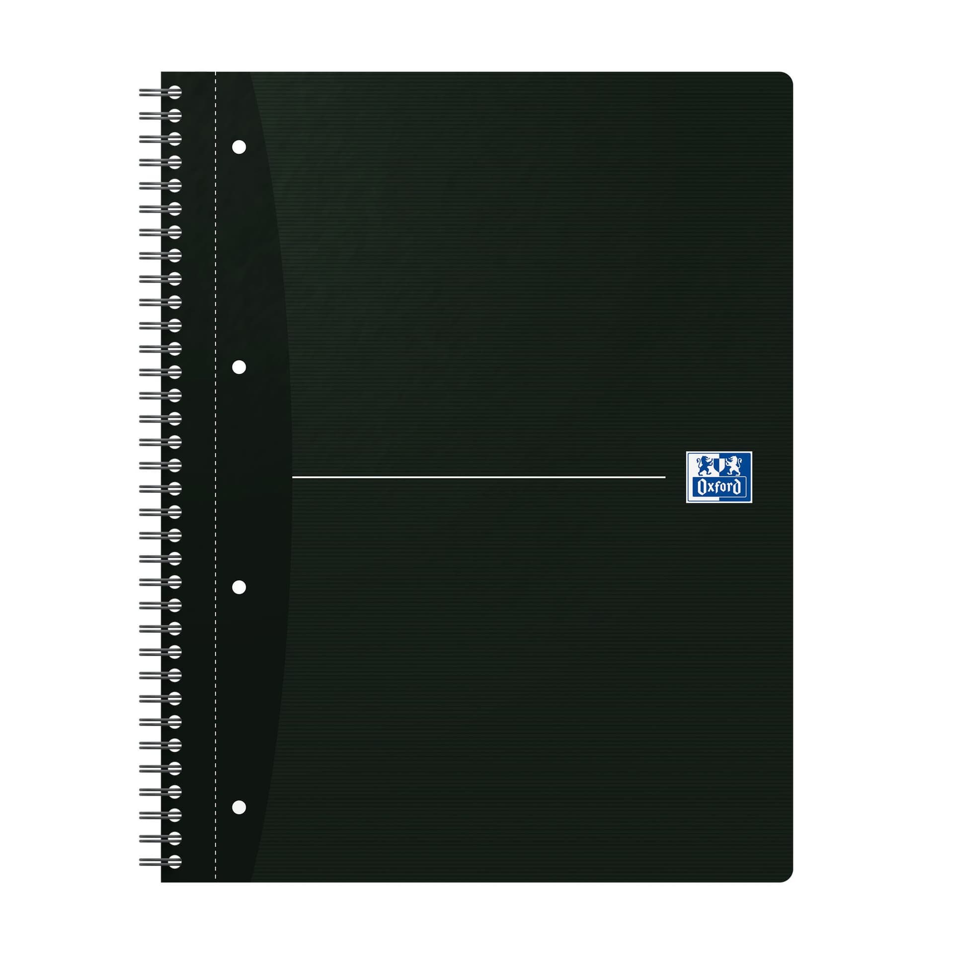 Collegeblok Oxford Office Essentials A4+ lijn 4-gaats 180 pagina's 80gr assorti 3
