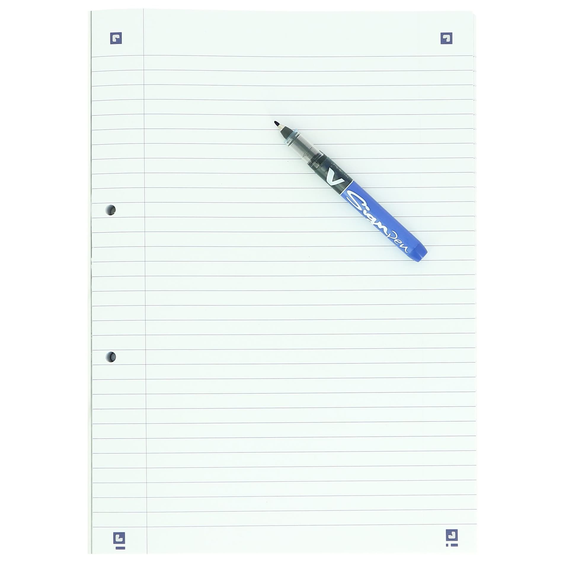 Cursusblok Oxford School A4 lijn 2-gaats 200 pagina's 80gr assorti 2