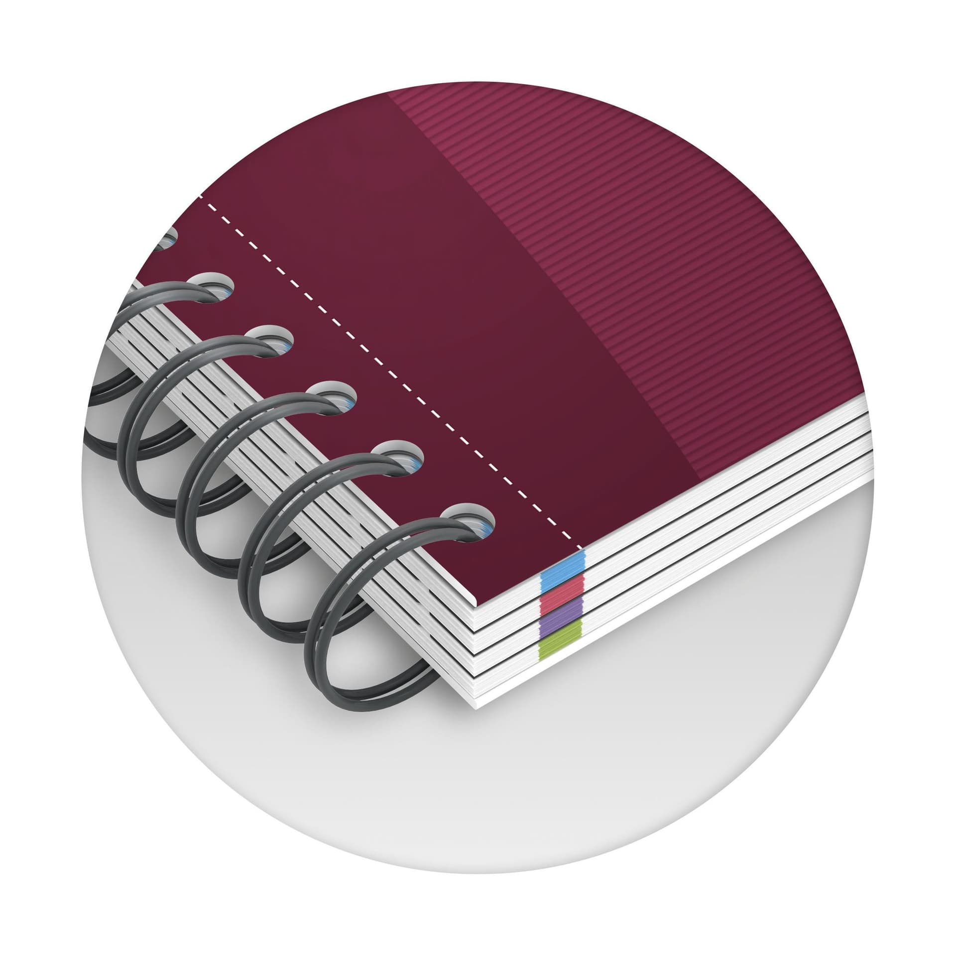 Collegeblok Oxford Office Essentials Europeanbook A4+ 4-gaats 120 pagina's assorti 12