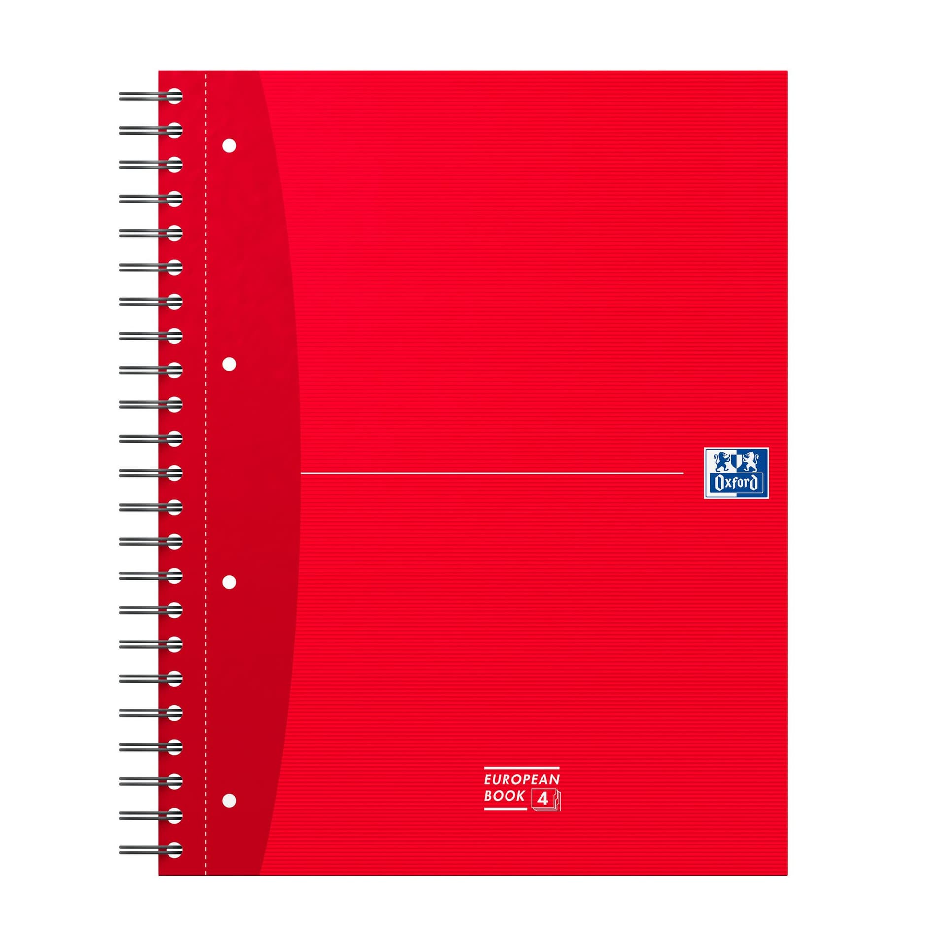 Collegeblok Oxford Office Essentials Europeanbook A4+ 4-gaats 120 pagina's assorti 4