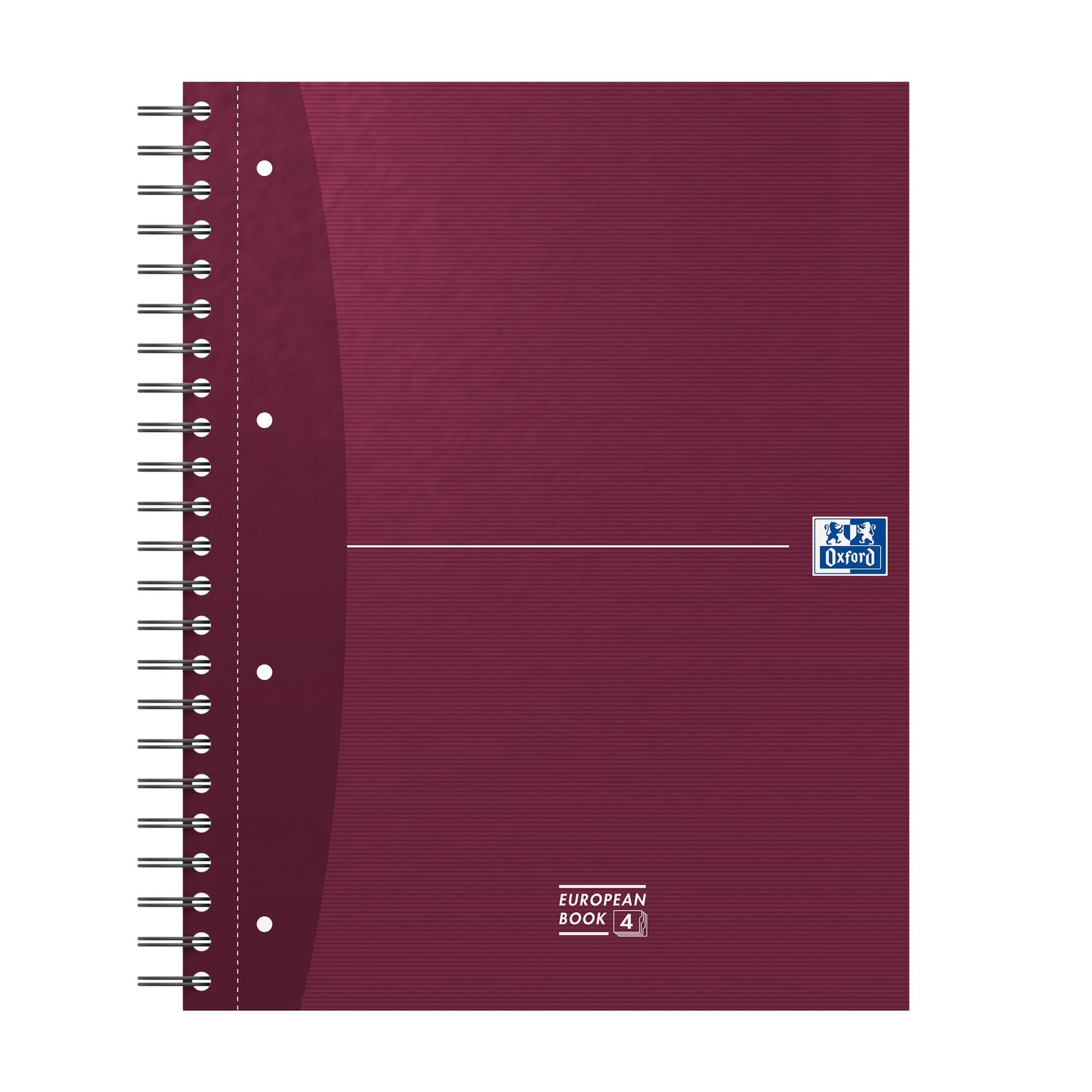 Collegeblok Oxford Office Essentials Europeanbook A4+ 4-gaats 120 pagina's assorti 5