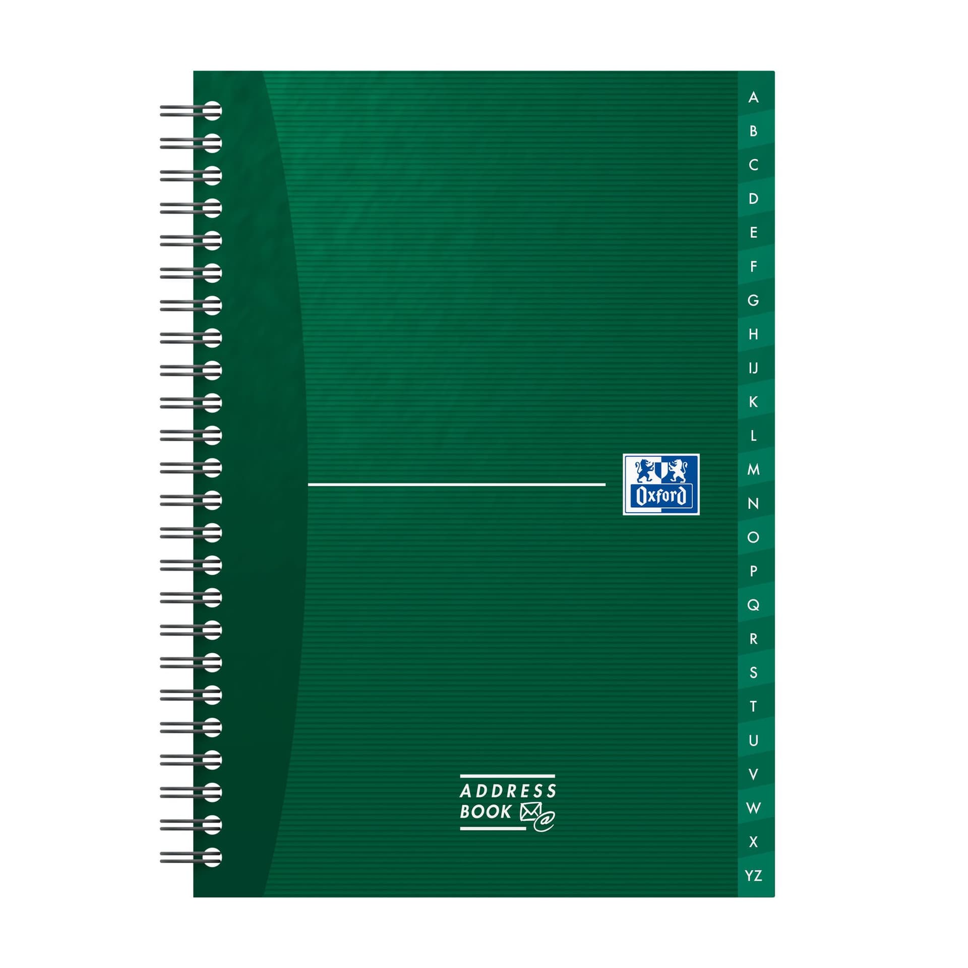 Adresboek Oxford Office Essentials A5 72vel dubbelspiraal assorti 2