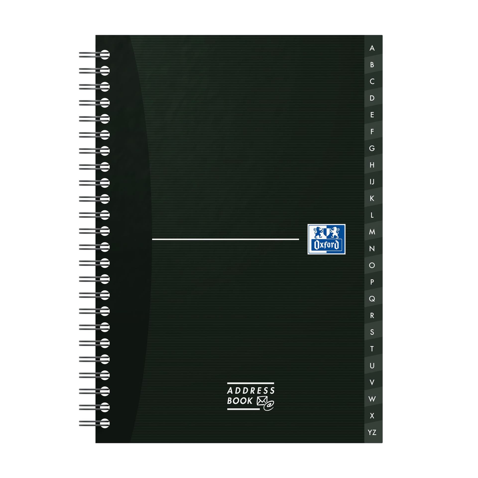 Adresboek Oxford Office Essentials A5 72vel dubbelspiraal assorti 4