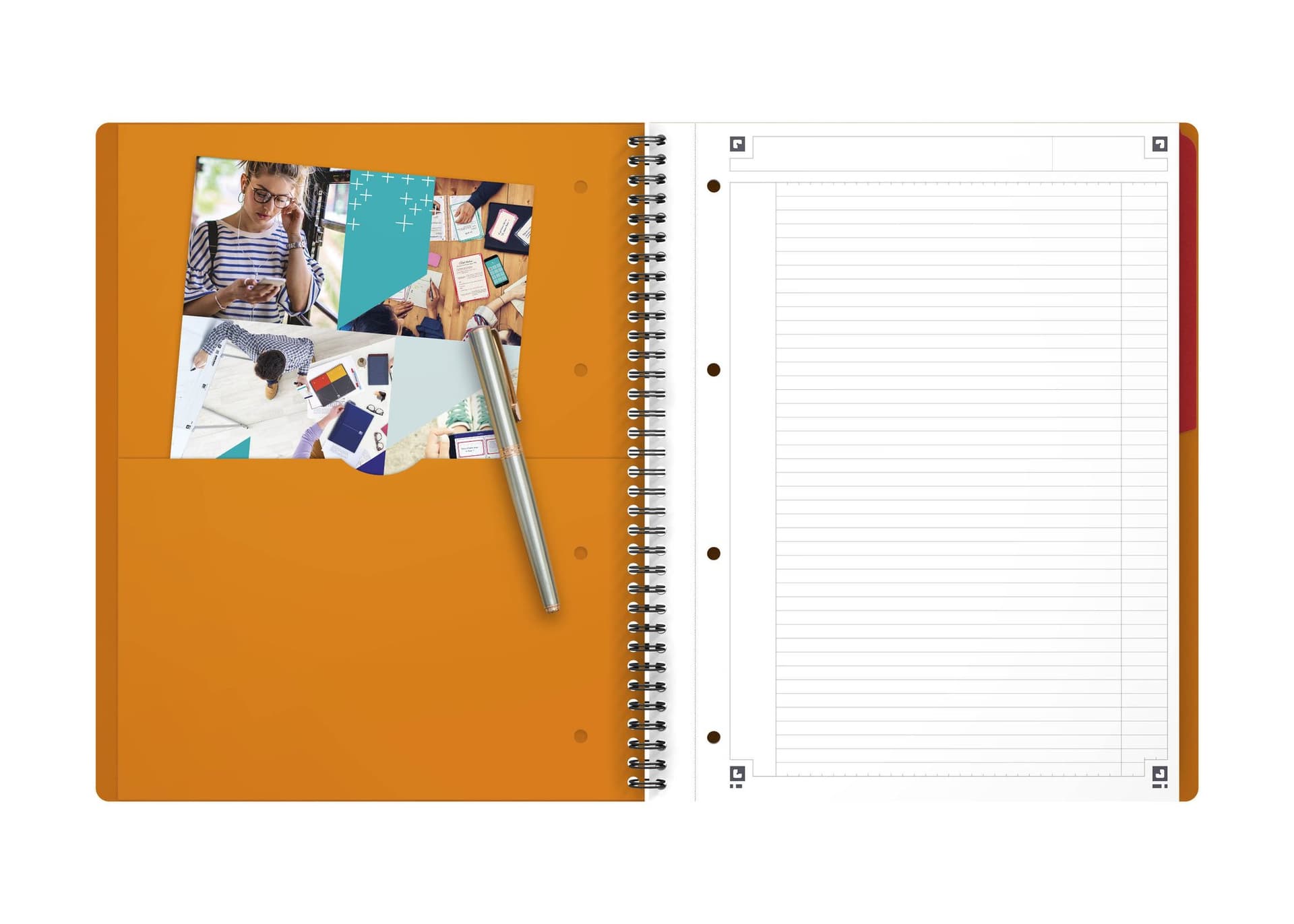 Spiraalblok Oxford International Activebook A4+ 160 pagina's lijn 3