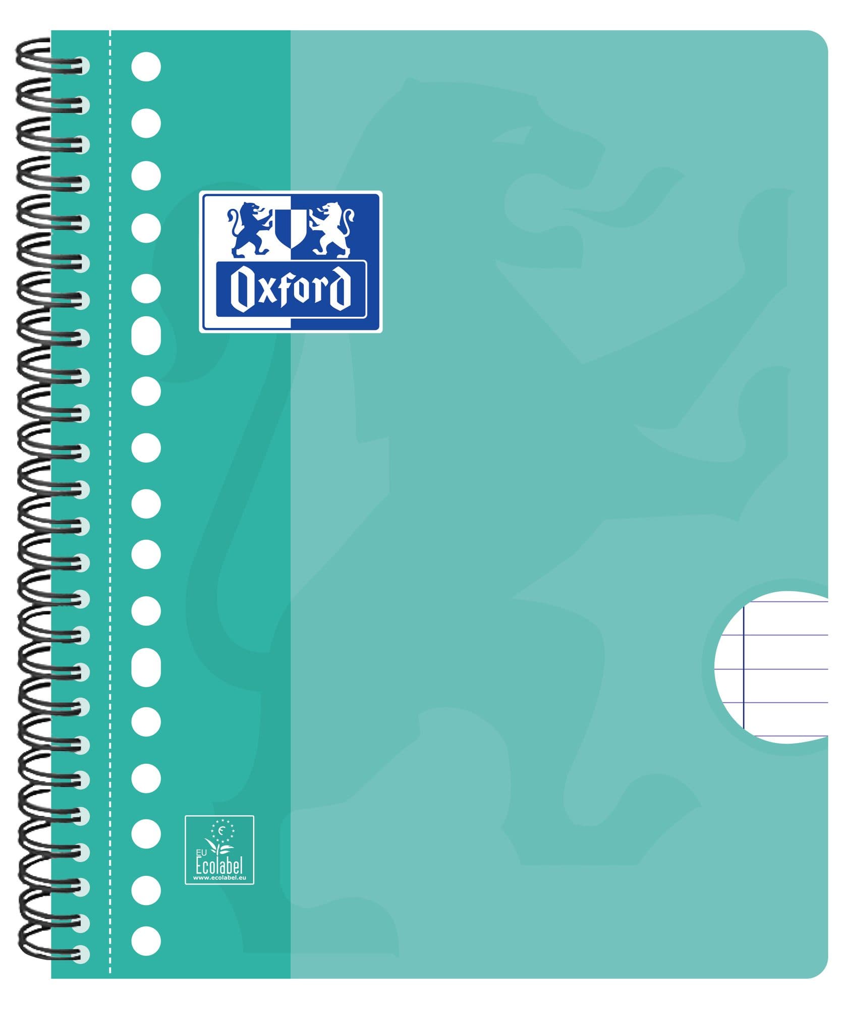 Collegeblok Oxford School A5+ lijn 17-gaats 160 pagina's 80gr assorti 2