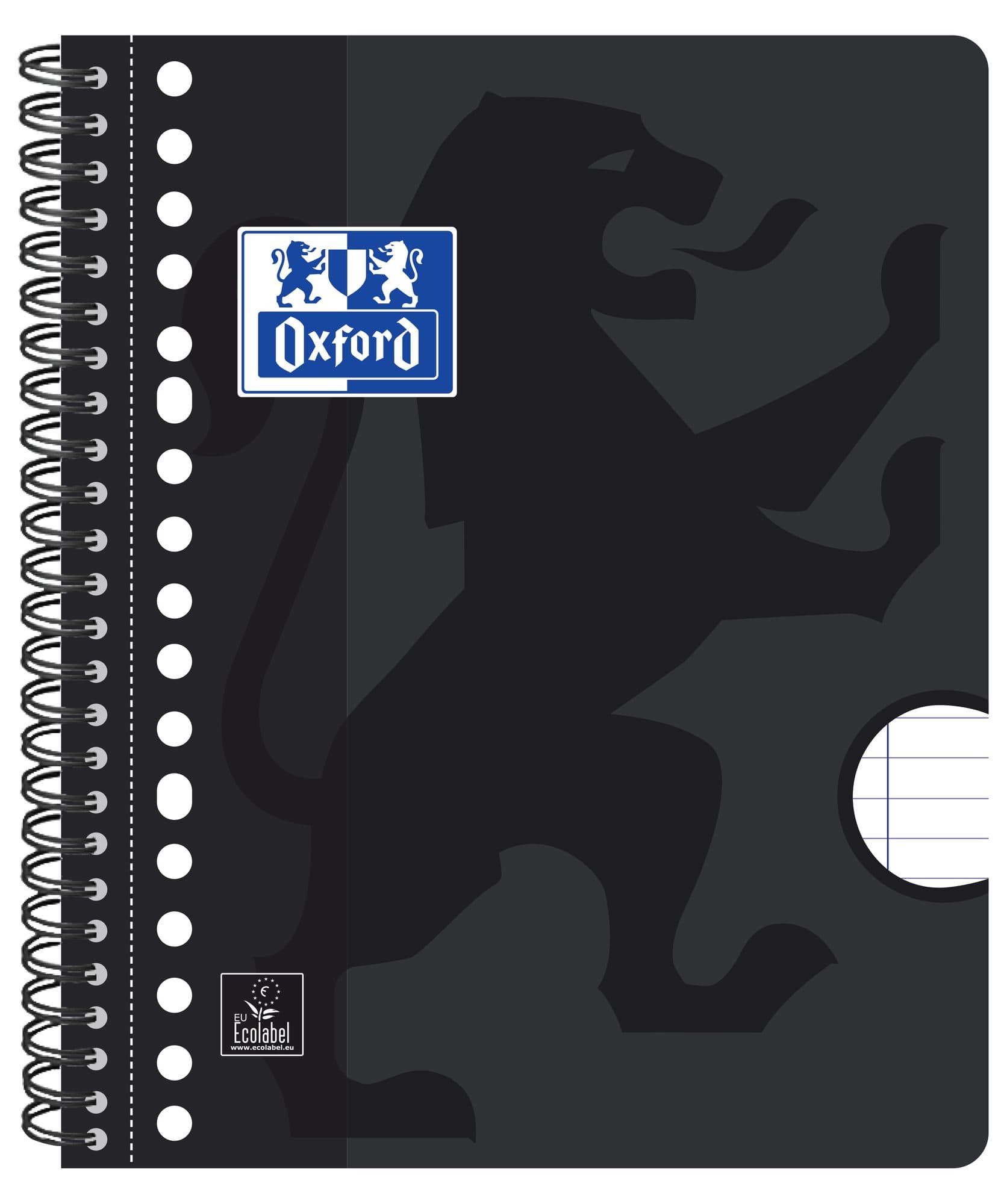 Collegeblok Oxford School A5+ lijn 17-gaats 160 pagina's 80gr assorti 3