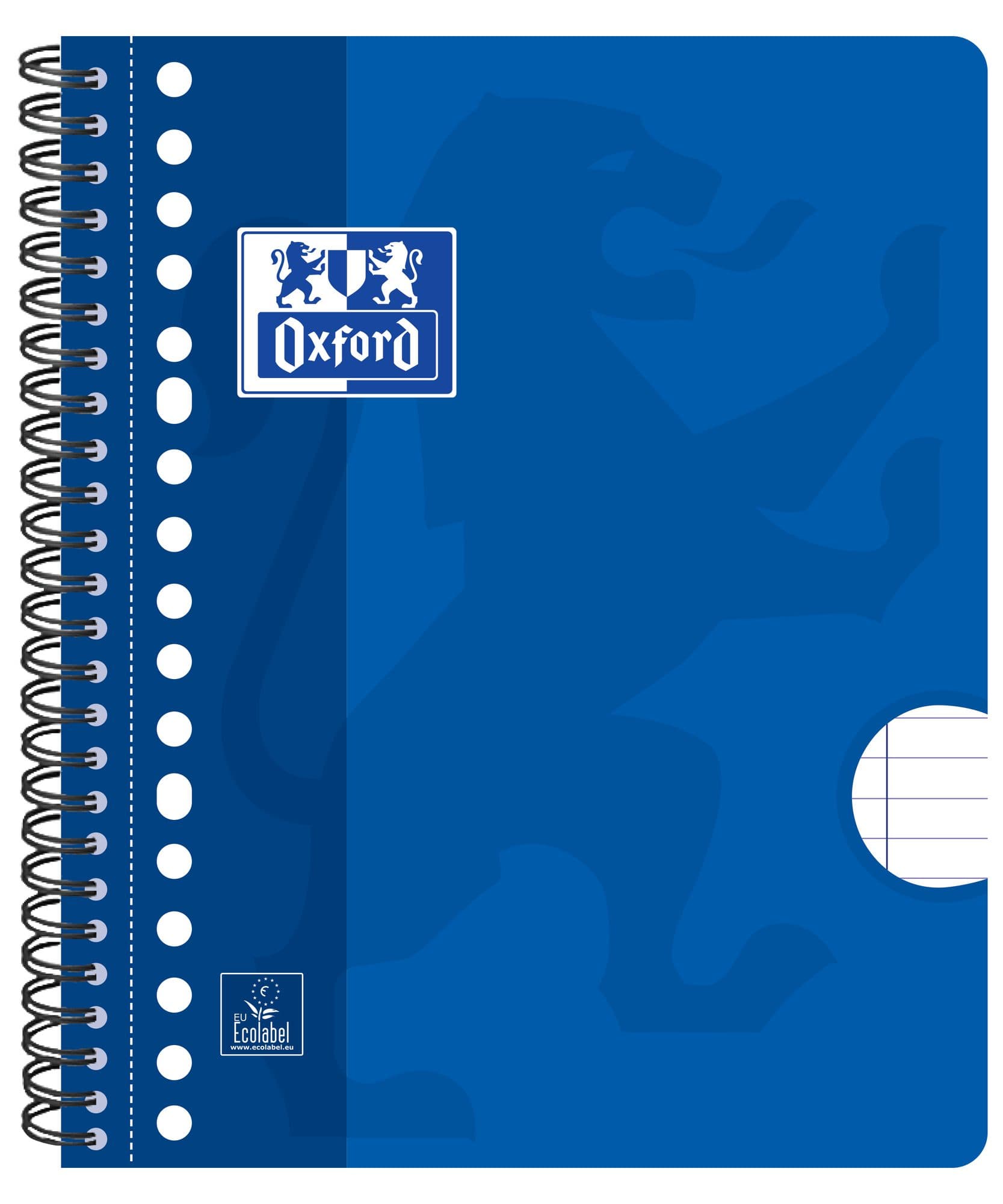 Collegeblok Oxford School A5+ lijn 17-gaats 160 pagina's 80gr assorti 4