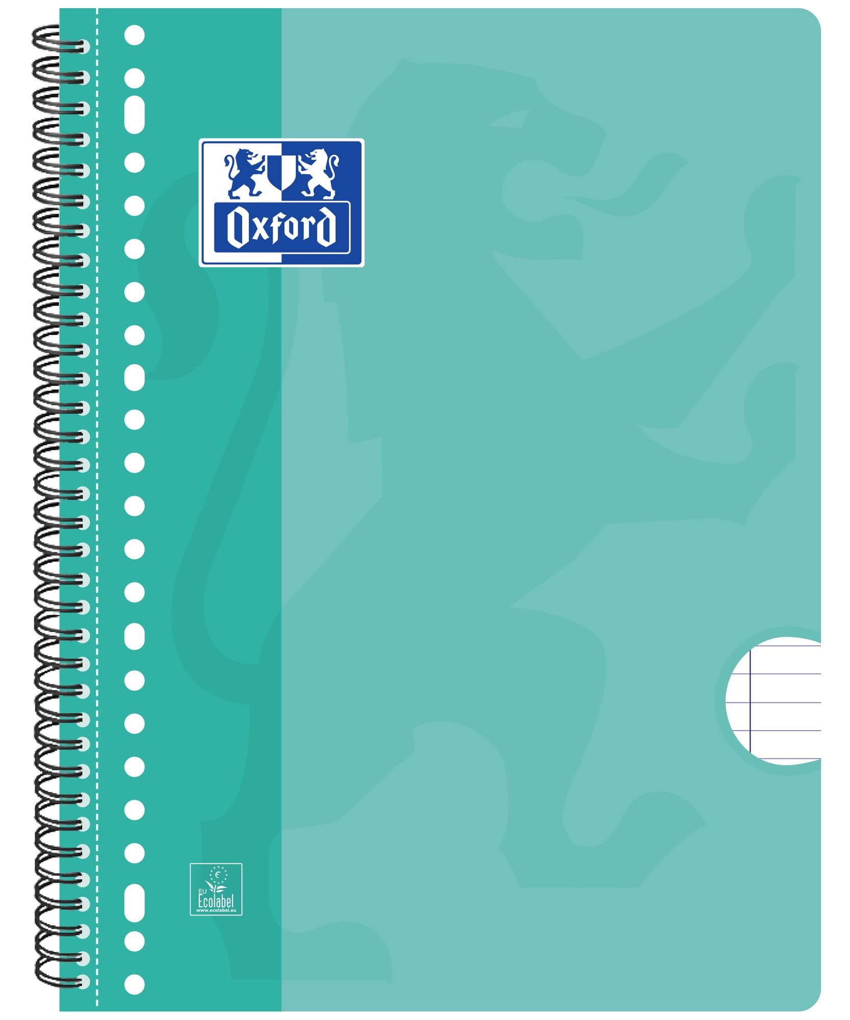 Collegeblok Oxford School A4+ lijn 23-gaats 160 pagina's 80gr assorti 2