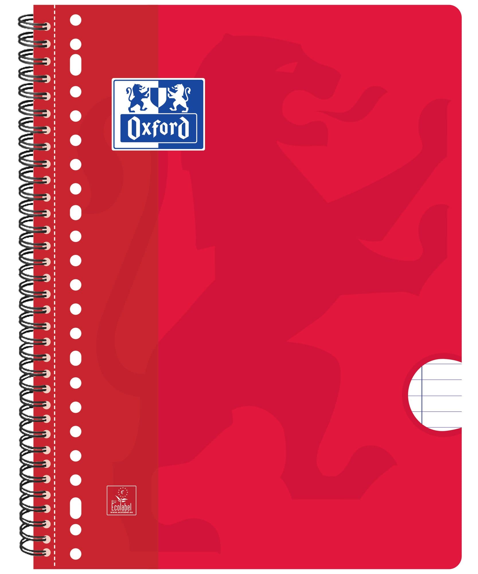 Collegeblok Oxford School A4+ lijn 23-gaats 160 pagina's 80gr assorti 3