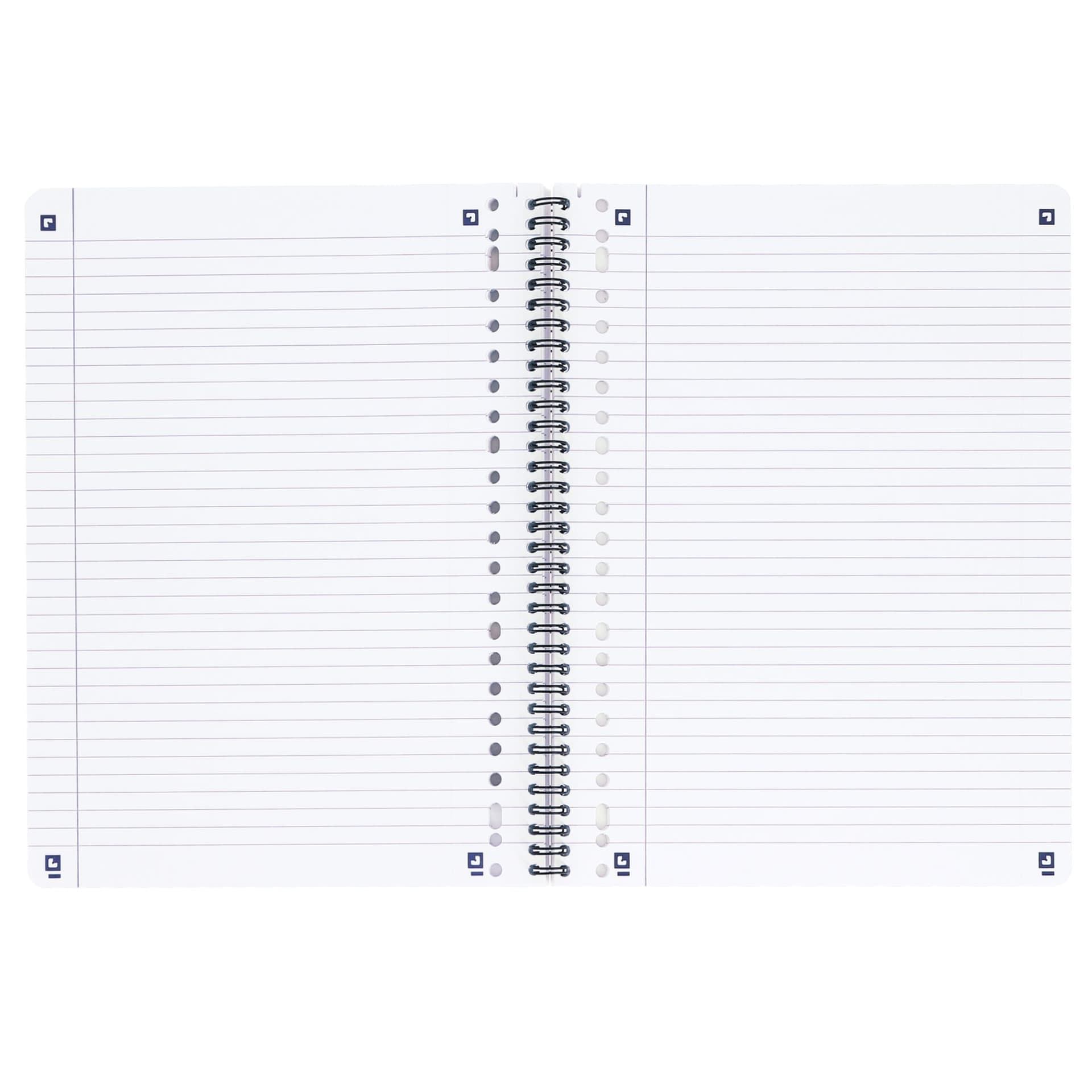 Collegeblok Oxford School A4+ lijn 23-gaats 160 pagina's 80gr assorti 7