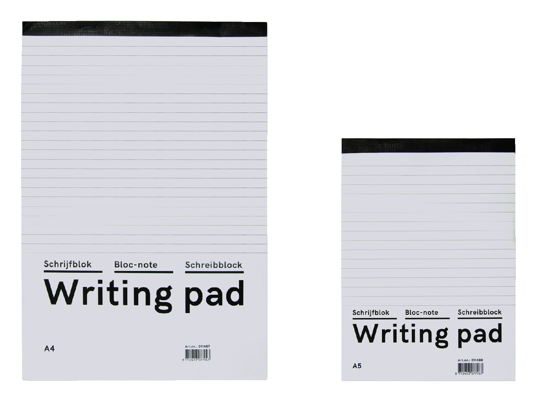 Schrijfblok Qbasic A4 lijn 160blz 60gr 2