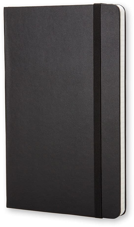 Notitieboek Moleskine large 130x210mm ruit 5x5 hard cover zwart 2