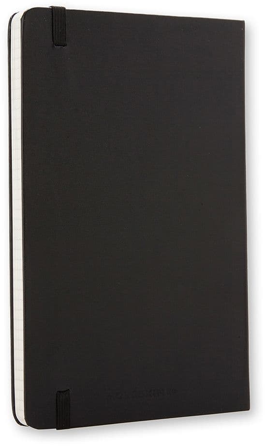 Notitieboek Moleskine large 130x210mm ruit 5x5 hard cover zwart 6