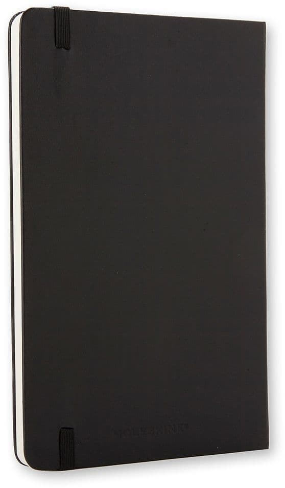 Notitieboek Moleskine large 130x210mm blanco hard cover zwart 6