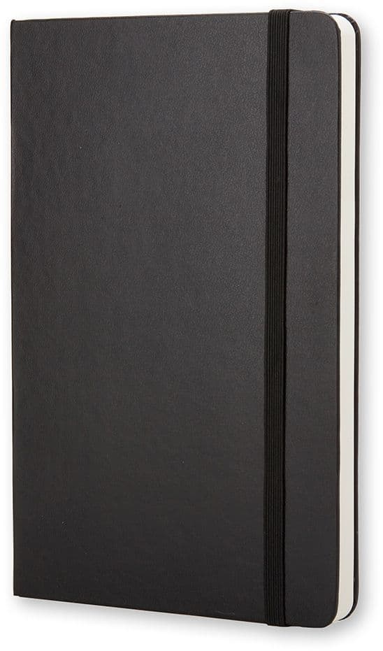 Notitieboek Moleskine pocket 90x140mm blanco hard cover zwart 2