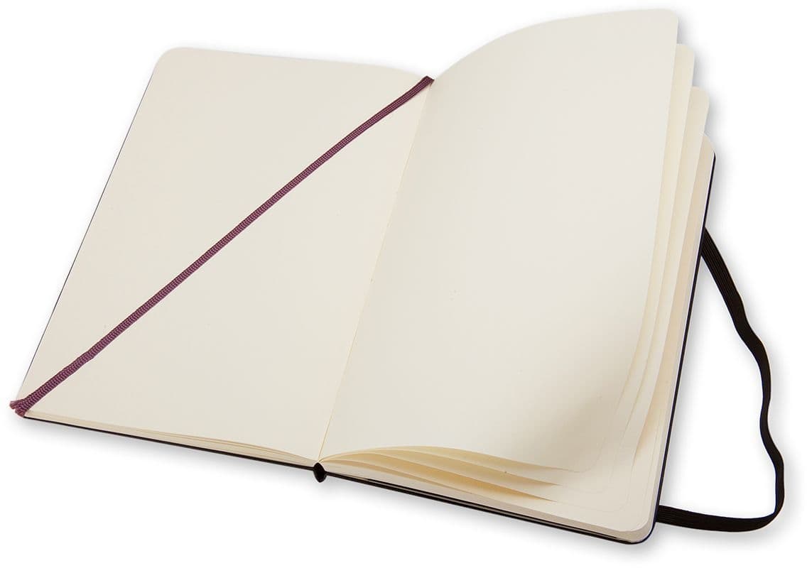 Notitieboek Moleskine pocket 90x140mm blanco hard cover zwart 3