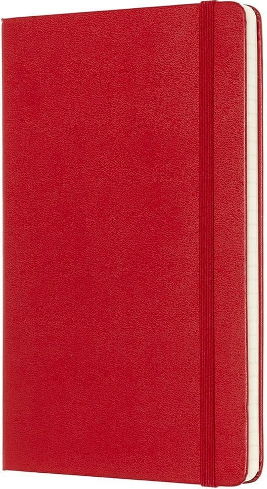 Notitieboek Moleskine large 130x210mm lijn hard cover  rood 2