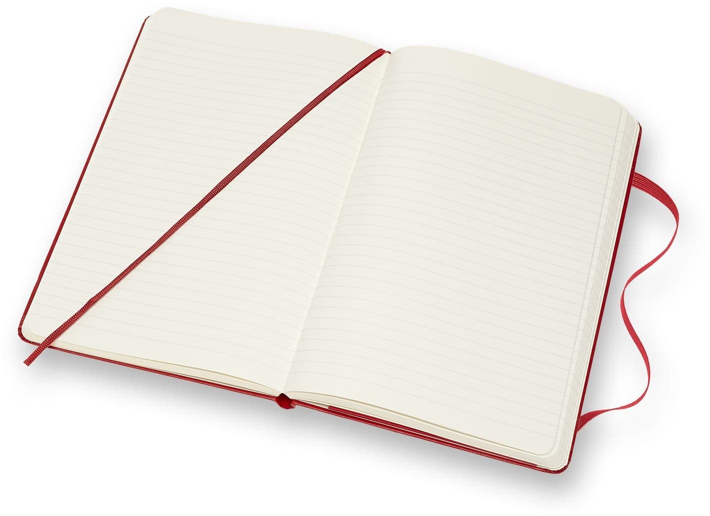 Notitieboek Moleskine large 130x210mm lijn hard cover  rood 3