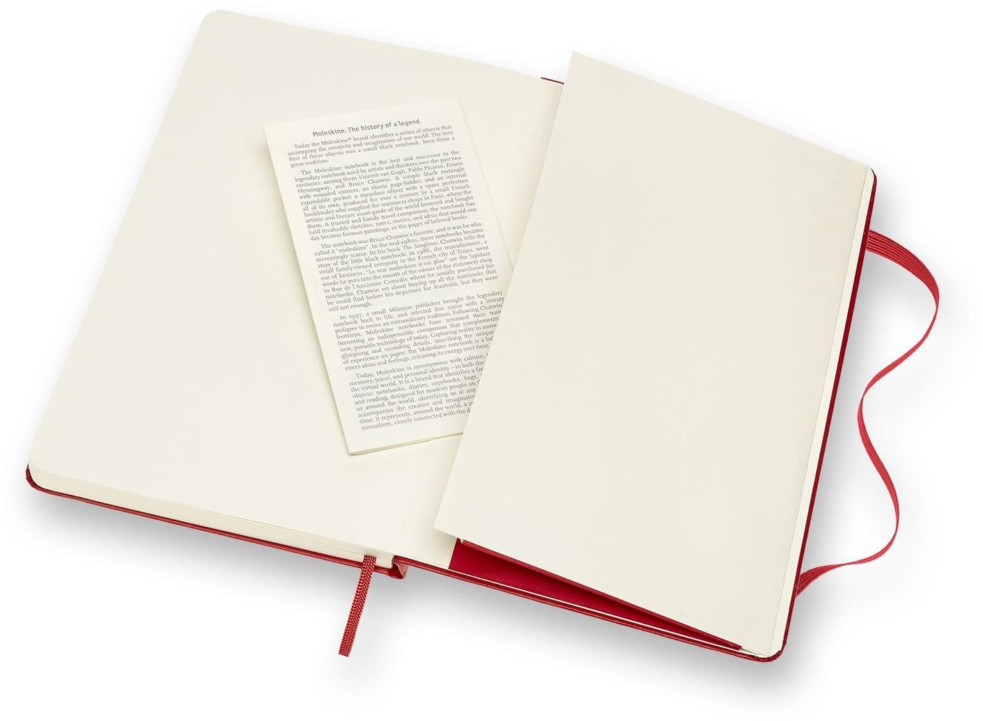 Notitieboek Moleskine large 130x210mm lijn hard cover  rood 4