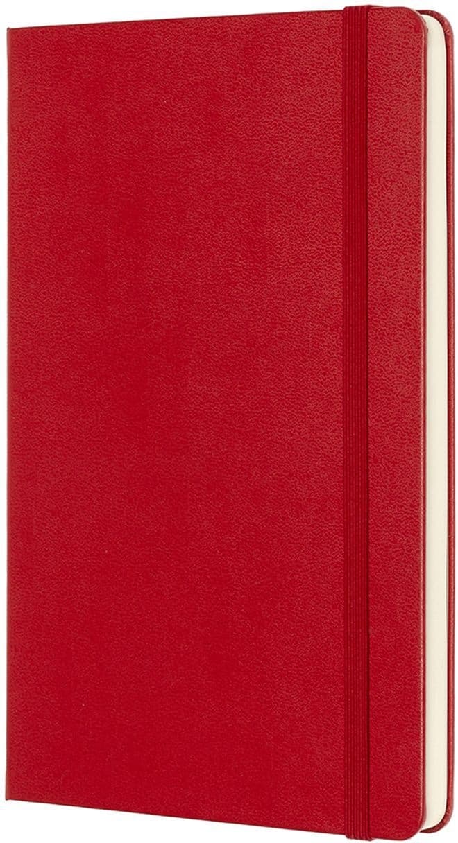 Notitieboek Moleskine large 130x210mm blanco hard cover rood 2
