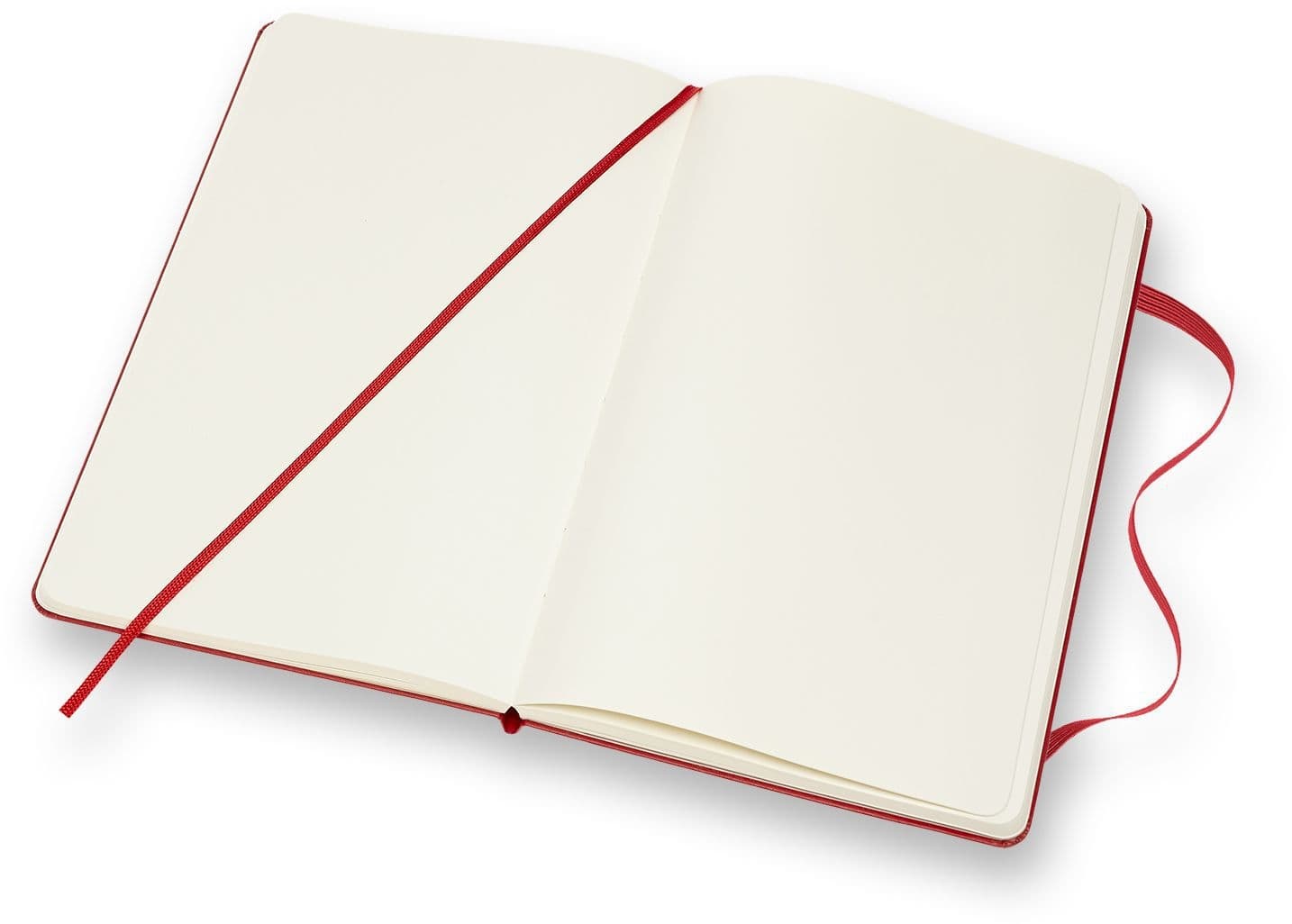 Notitieboek Moleskine large 130x210mm blanco hard cover rood 3
