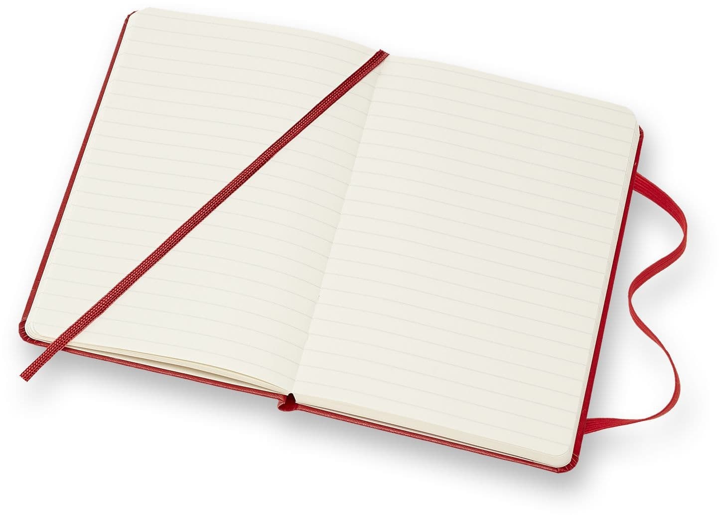 Notitieboek Moleskine pocket 90x140mm lijn hard cover rood 3