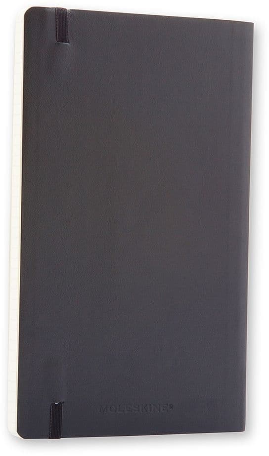 Notitieboek Moleskine XL 190x250mm lijn soft cover zwart 6