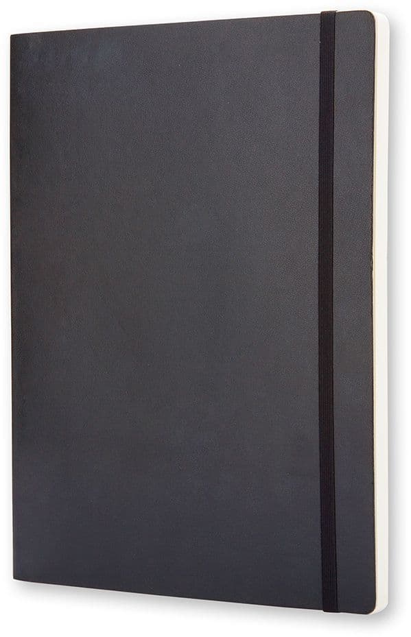 Notitieboek Moleskine XL 190x250mm blanco soft cover zwart 2