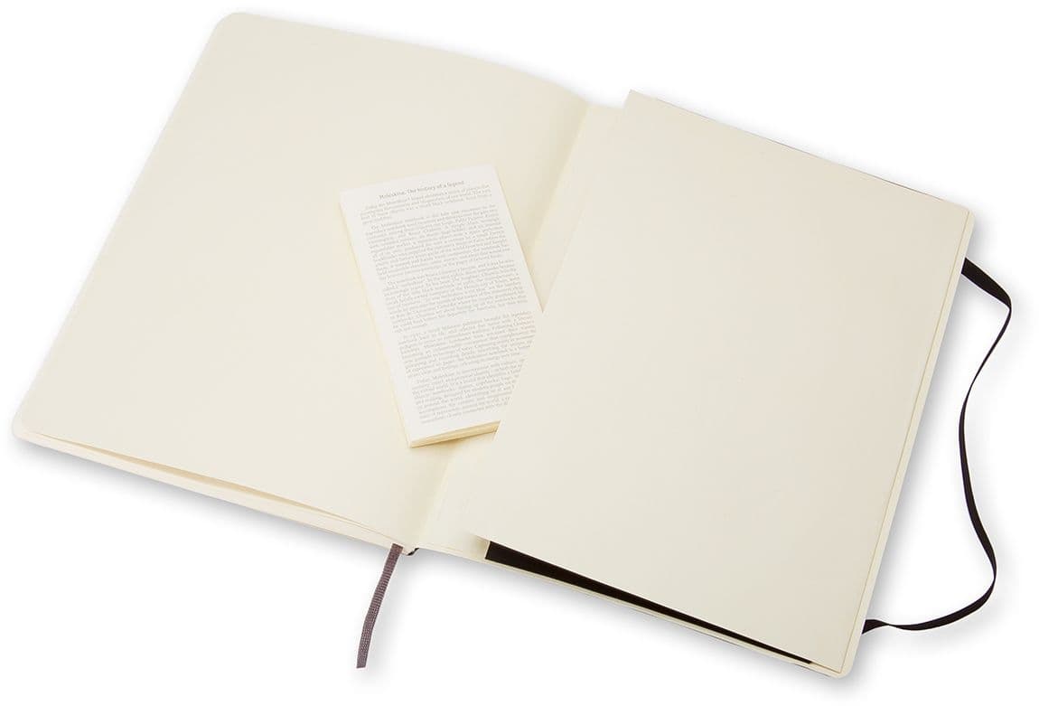 Notitieboek Moleskine XL 190x250mm blanco soft cover zwart 3