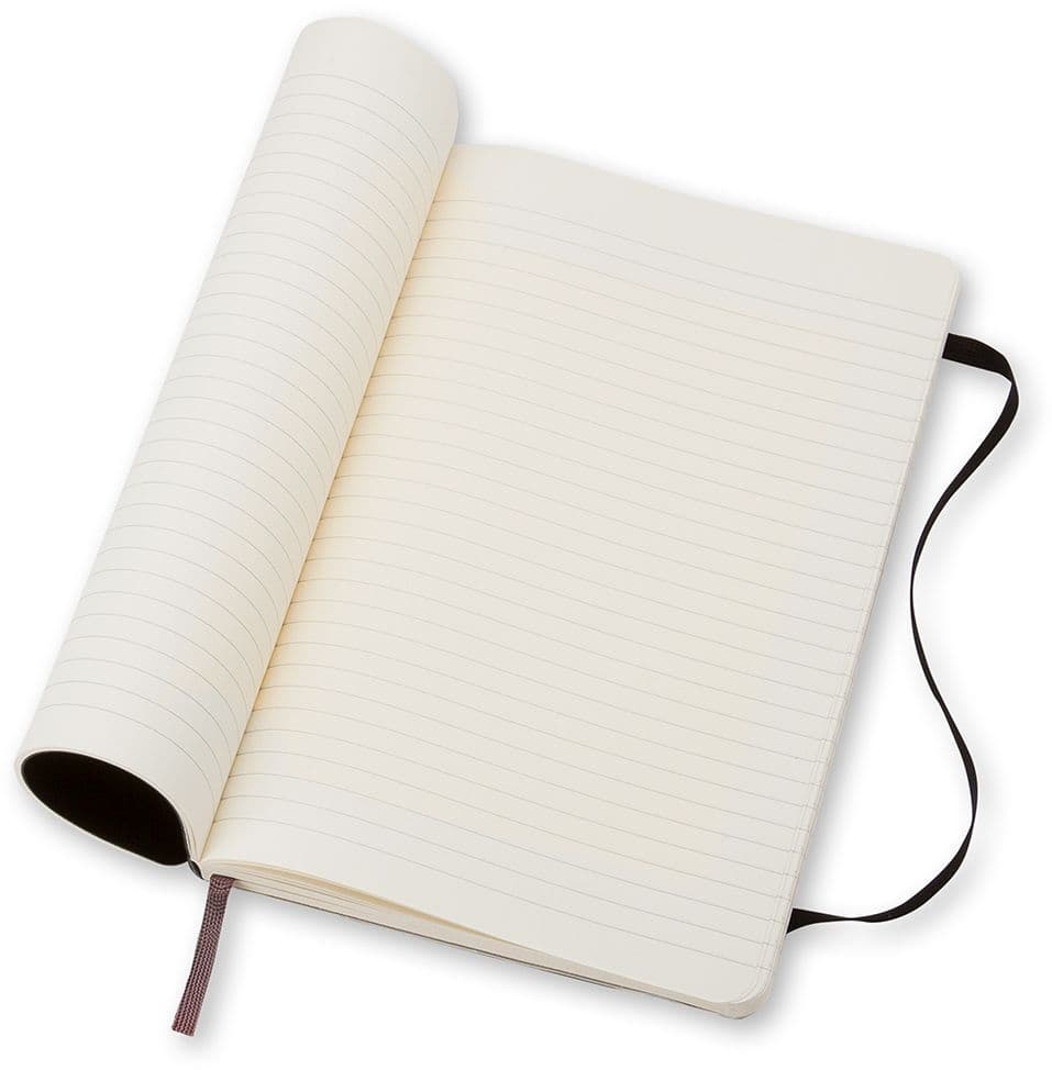Notitieboek Moleskine large 130x210mm lijn soft cover zwart 3