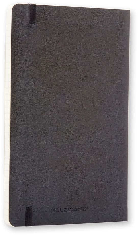 Notitieboek Moleskine large 130x210mm lijn soft cover zwart 6