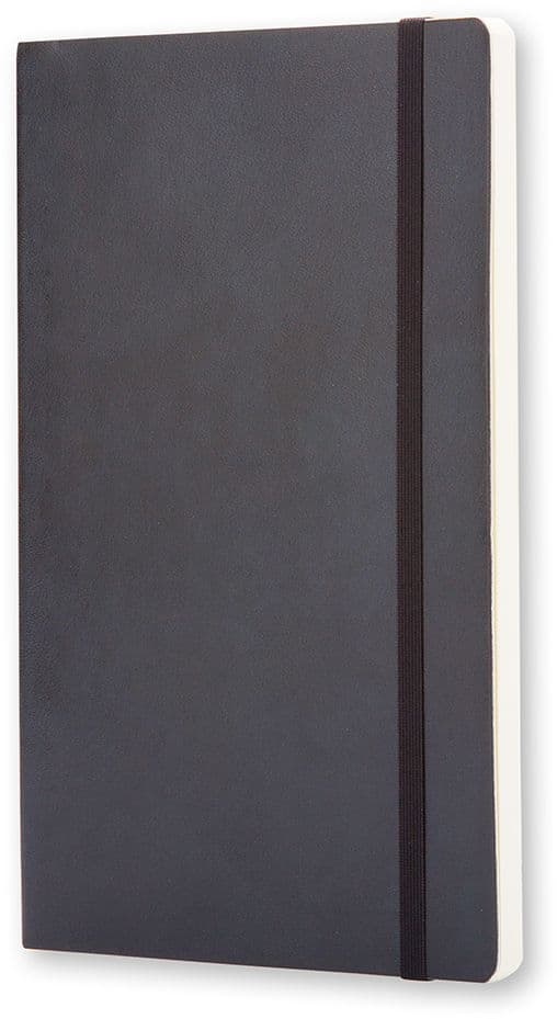 Notitieboek Moleskine large 130x210mm blanco soft cover zwart 2
