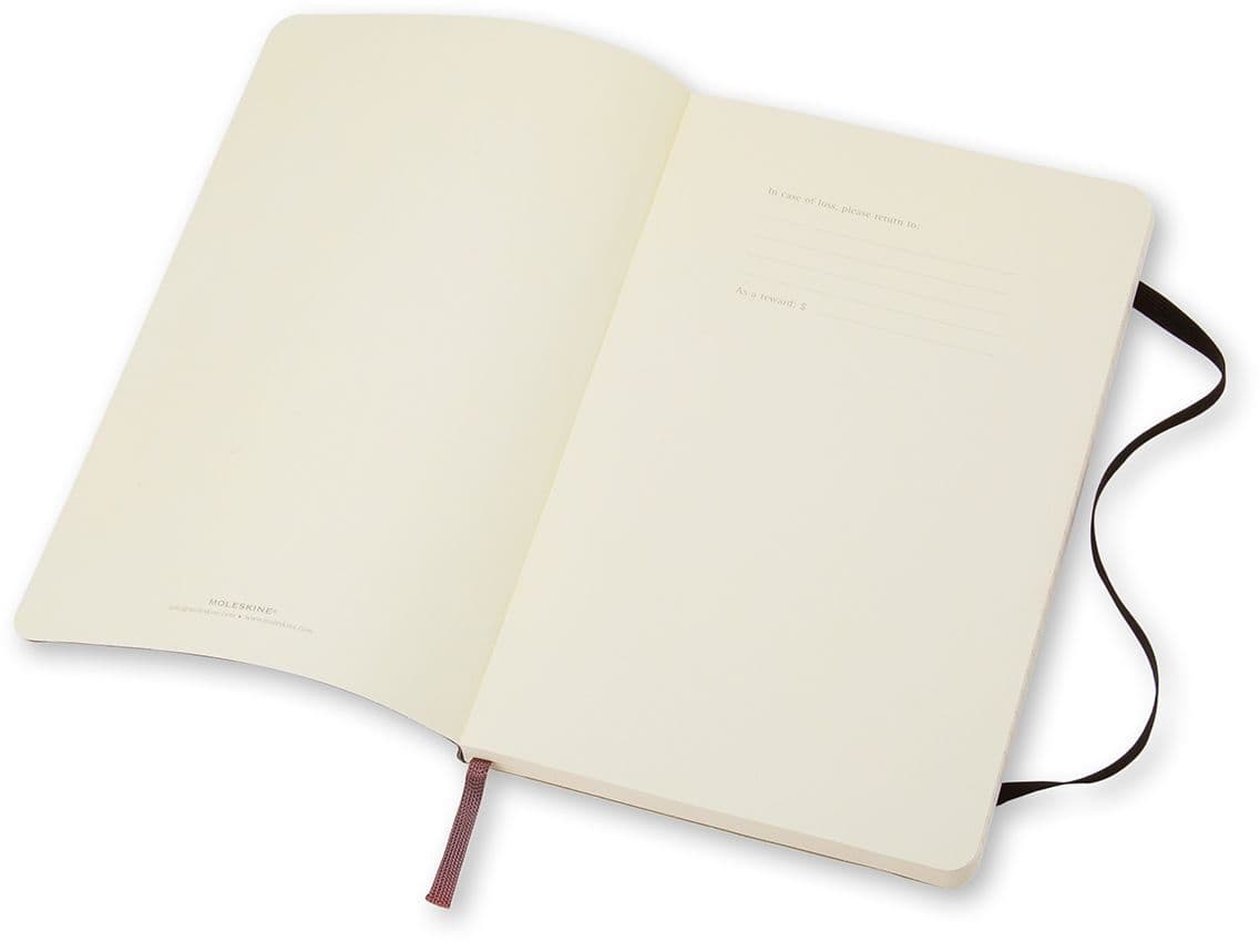 Notitieboek Moleskine pocket 90x140mm lijn soft cover zwart 5
