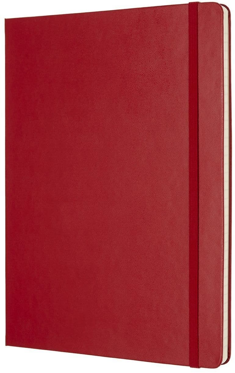 Notitieboek Moleskine XL 190x250mm lijn hard cover scarlet red 2