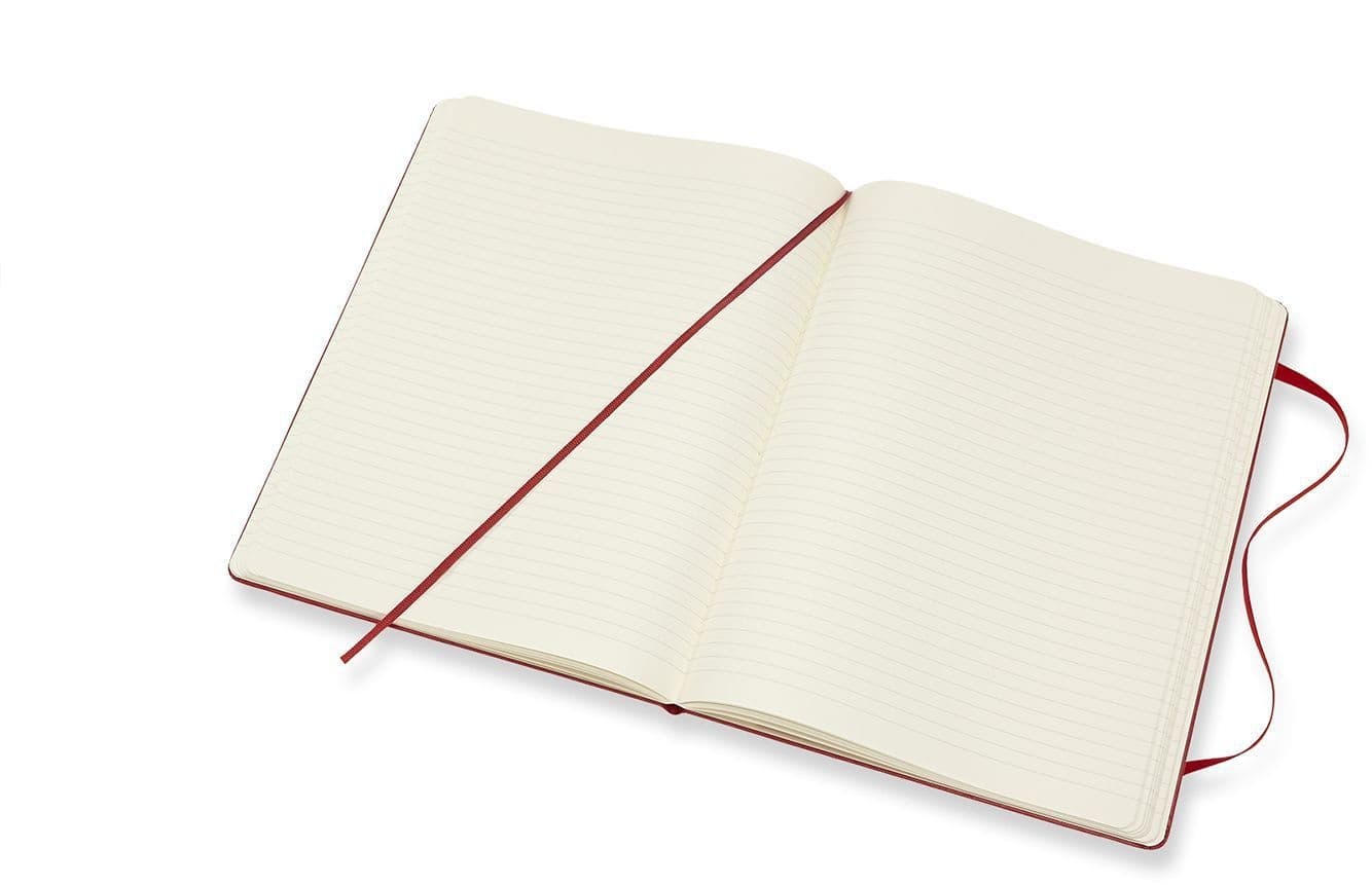 Notitieboek Moleskine XL 190x250mm lijn hard cover scarlet red 3