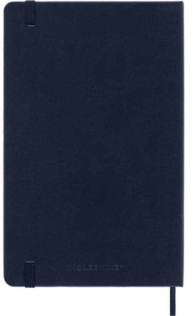 Notitieboek Moleskine large 130x210mm blanco hard cover sapphire blue 6