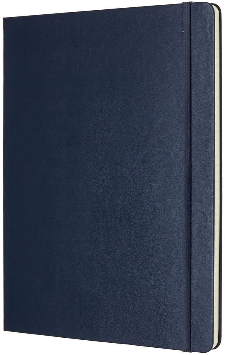 Notitieboek Moleskine XL 190x250mm lijn hard cover sapphire blue 2