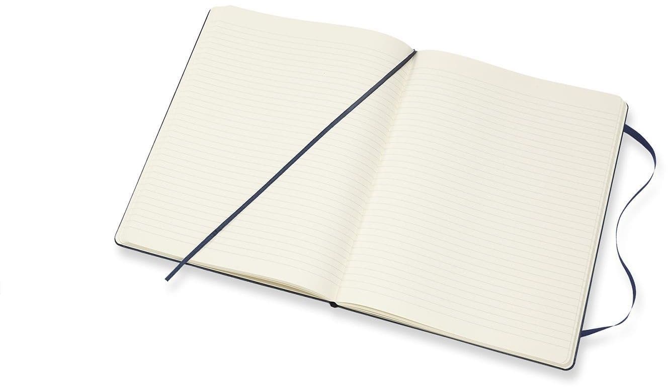 Notitieboek Moleskine XL 190x250mm lijn hard cover sapphire blue 3