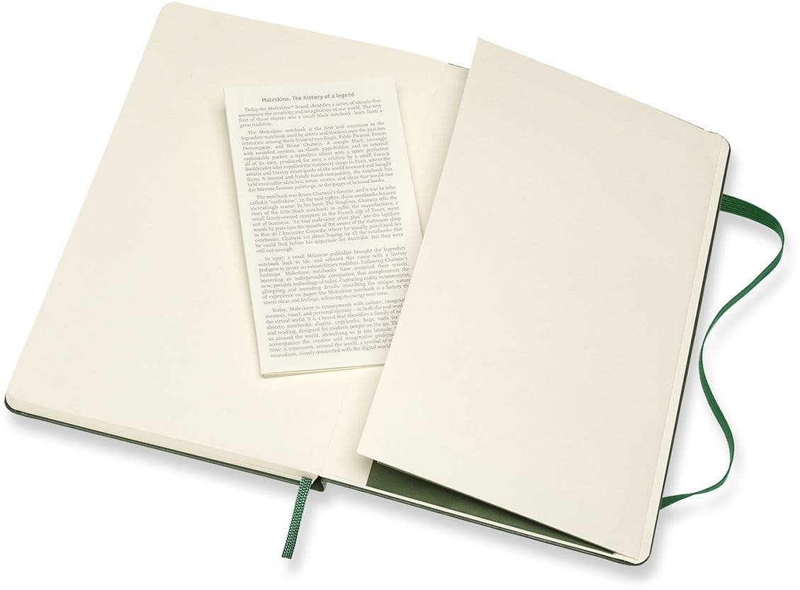 Notitieboek Moleskine large 130x210mm lijn hard cover myrtle green 4
