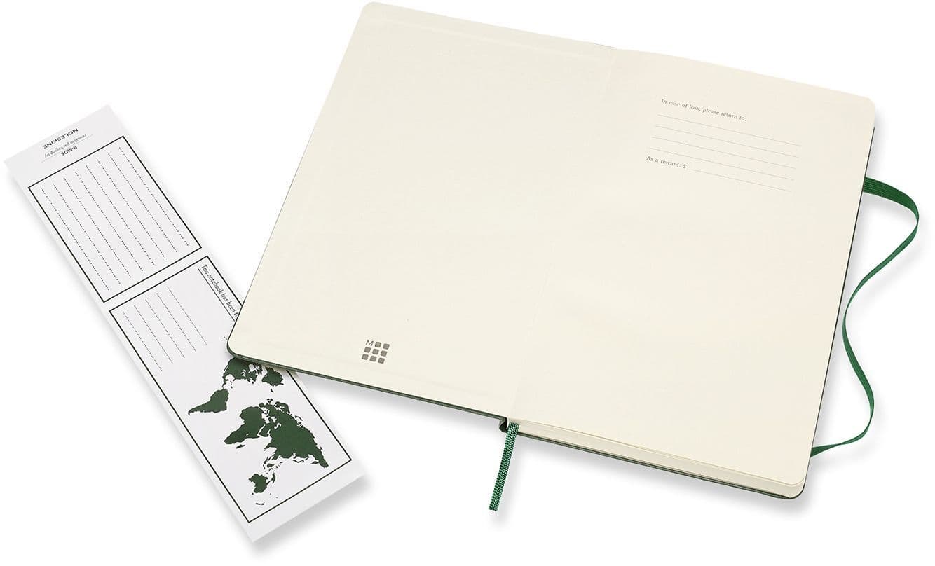 Notitieboek Moleskine large 130x210mm lijn hard cover myrtle green 5