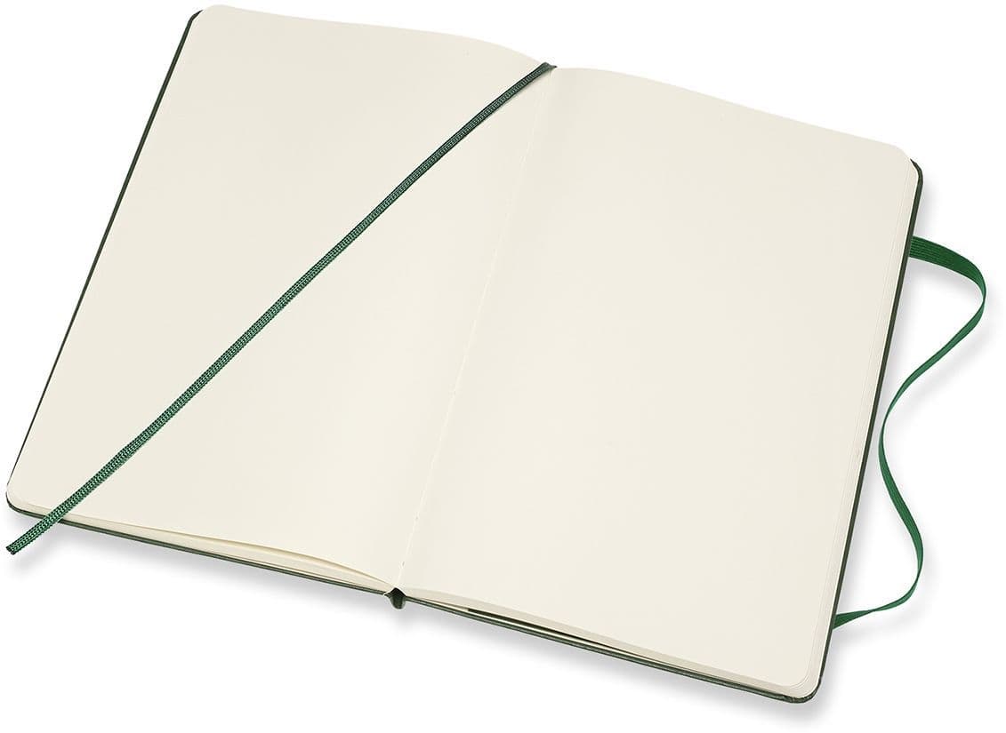 Notitieboek Moleskine large 130x210mm blanco hard cover myrtle green 3