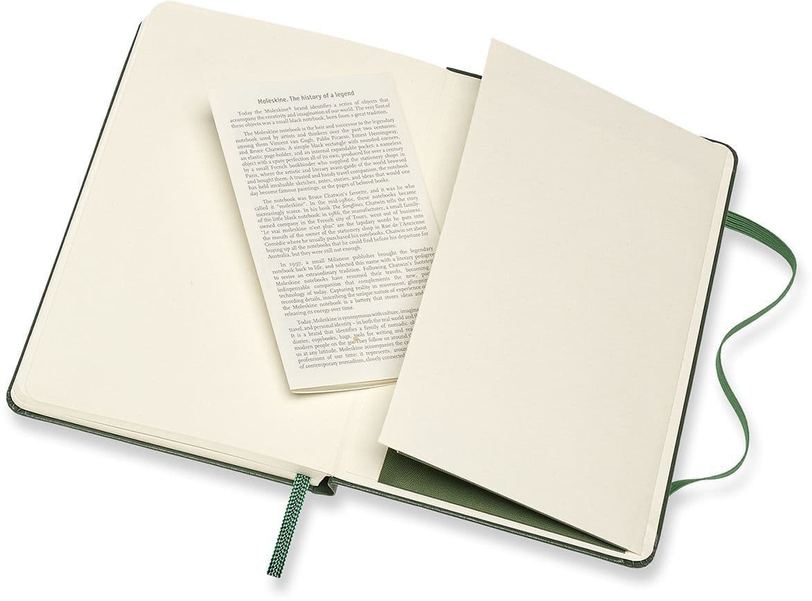 Notitieboek Moleskine XL 190x250mm lijn hard cover myrtle green 4